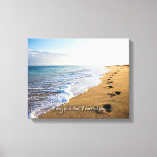 Toile C'était alors que je vous ai portés. 14x11