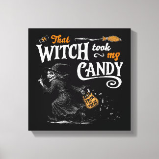 Toile Cette Sorcière A Pris Mon Bonbon Sombre