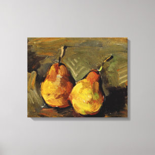 Toile Cézanne - Deux poires, célèbre nature morte,