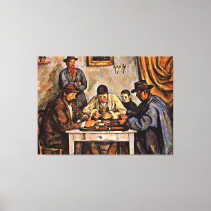 Toile Cezanne - Les Joueurs De Cartes