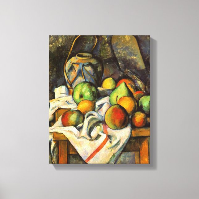 Toile Cezanne Vase Paille Art Vintage (Recto)