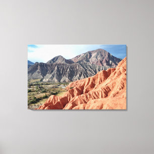 Toile Chaîne de montagne érodée dans la province de