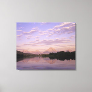 Toile Chaîne de Teton réfléchie sur la rivière Snake