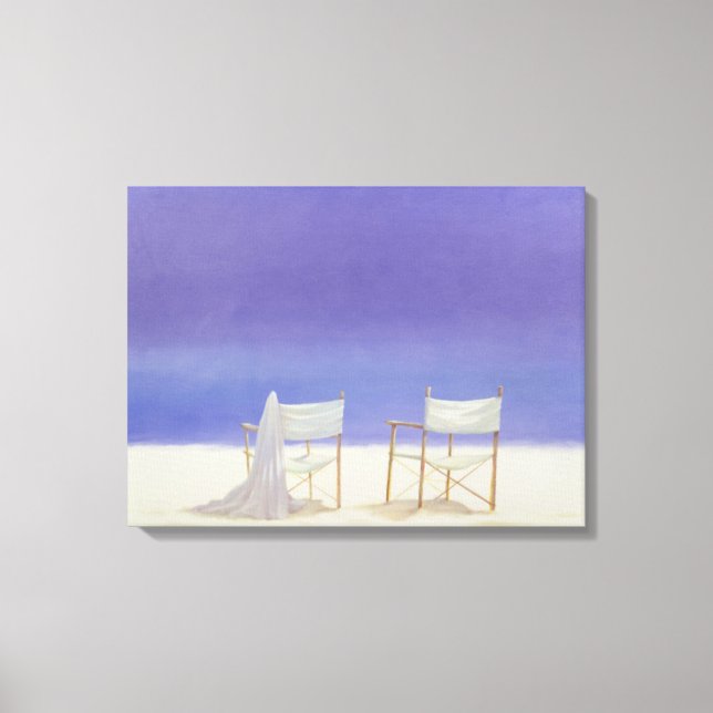 Toile Chaises sur la plage 1995 (Recto)