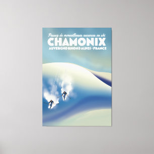 Toile Chamonix - Auvergne-Rhône-Alpes France affiche de 