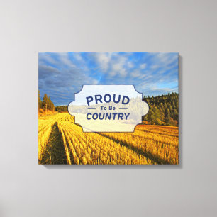 Toile Champ de blé après récolte