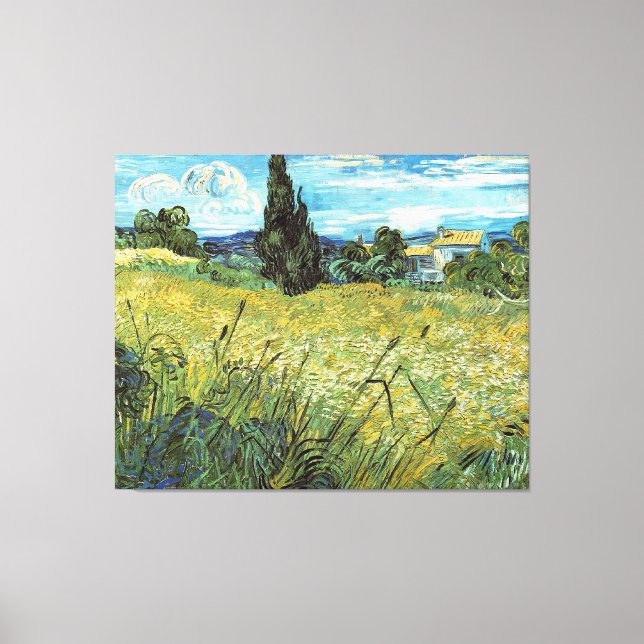 Toile Champ de blé vert Vincent van Gogh (Recto)