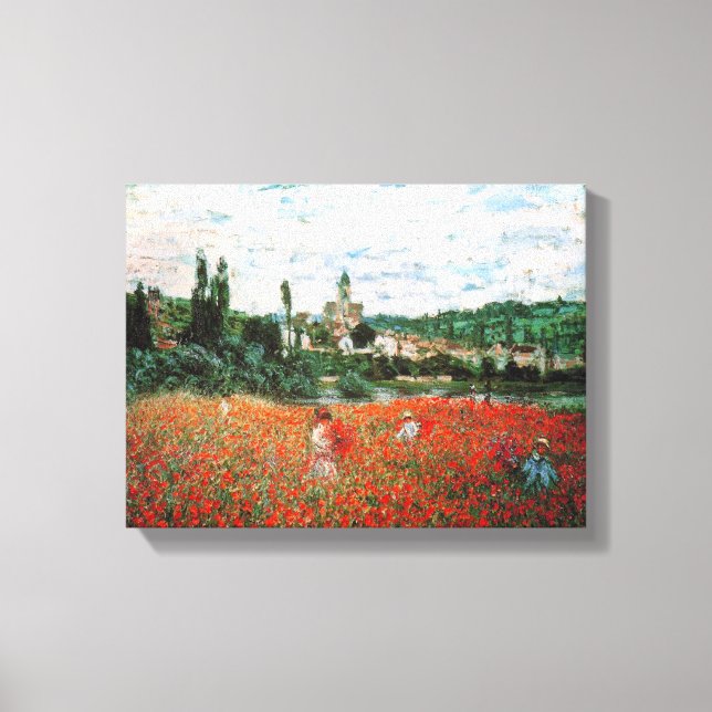 Toile Champ de Monet de Red Poppies (Recto)
