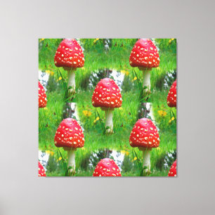 Toile Champignons Amanite tue-mouches