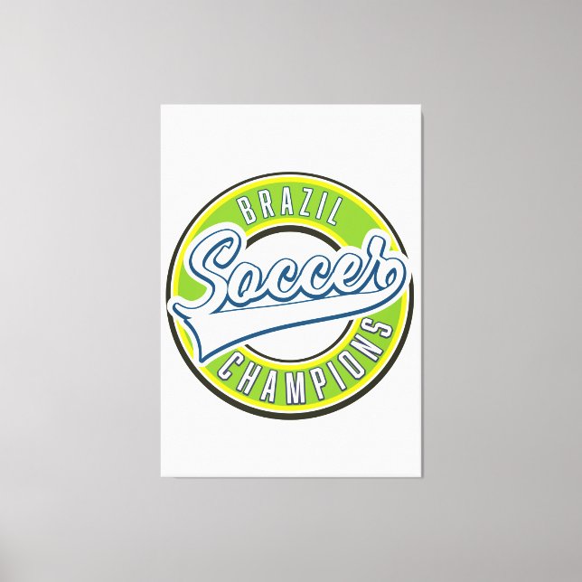 Toile Champion du Brésil de football (Recto)