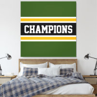 CHAMPIONS Sporty Gras Vert Noir Orange Rayures