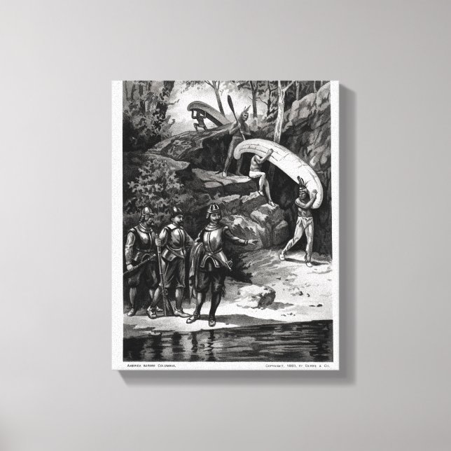 Toile Champlain Exploration de la nature sauvage canadie (Recto)