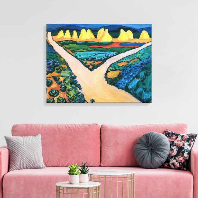 Toile Champs de légumes | Auguste Macke | (Insitu(Salon))