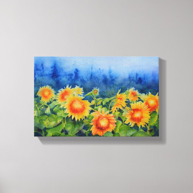 Toile Champs de tournesol (Recto)