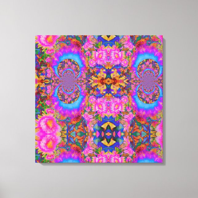 Toile Champs de tournesol éternel -rose (Recto)