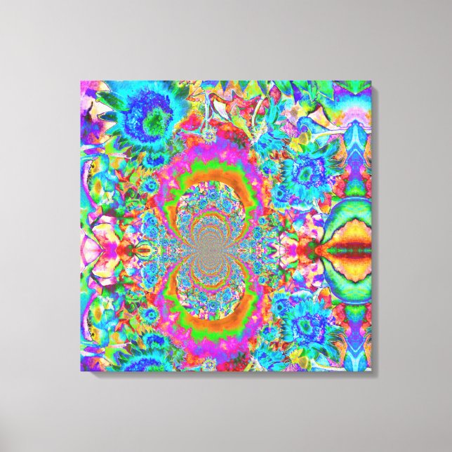 Toile Champs de tournesol pour toujours - bleu (Recto)