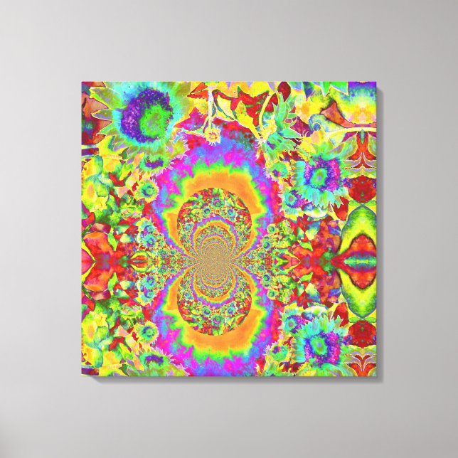 Toile champs de tournesol pour toujours - orange (Recto)