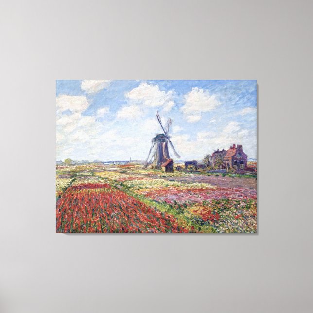 Toile Champs de Tulip, par Claude Monet (Recto)