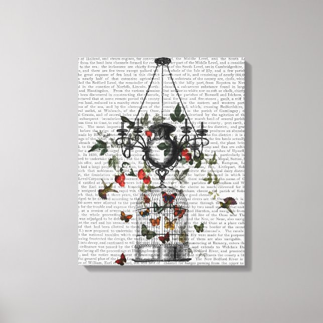 Toile Chandelier fraise (Recto)