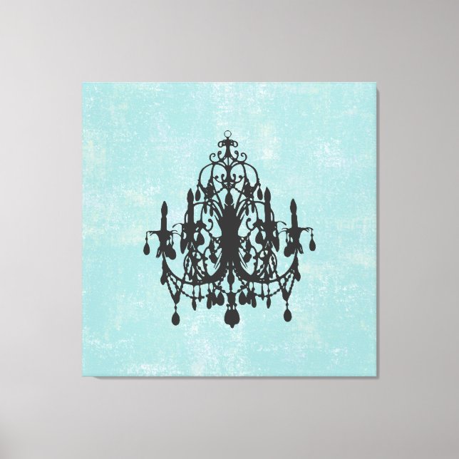 Toile Chandelier In Love ~XLARGE 40X40 Canvas 2,5" épais (Recto)