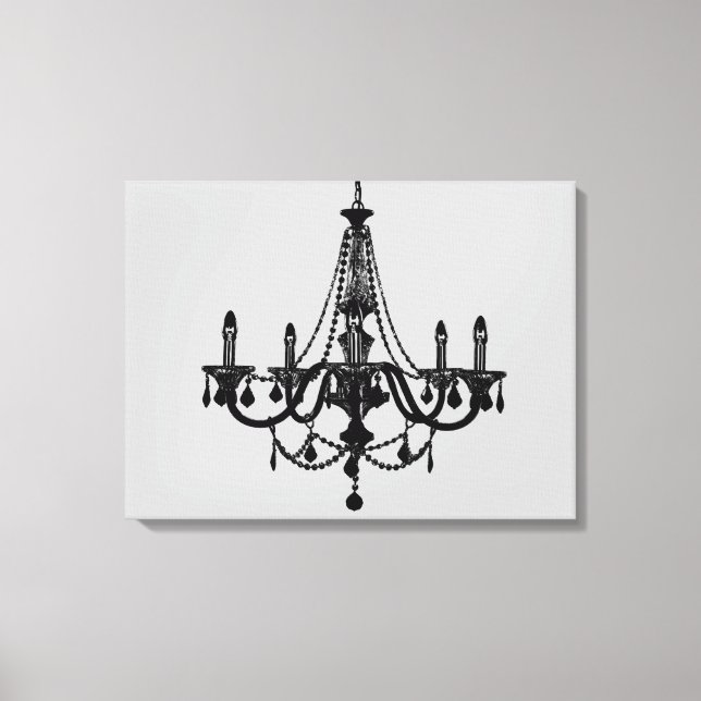Toile Chandelier noir (Recto)