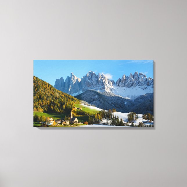 Toile Changement de saison dans les Dolomites (Recto)