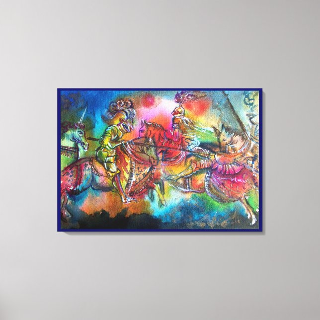 TOILE CHANSON DE ROLAND/ COMBAT DE CHEVALIERS DANS UN TO (Recto)