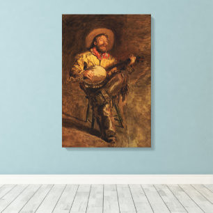 Toile Chant de cow-boy vintage par Thomas Eakins
