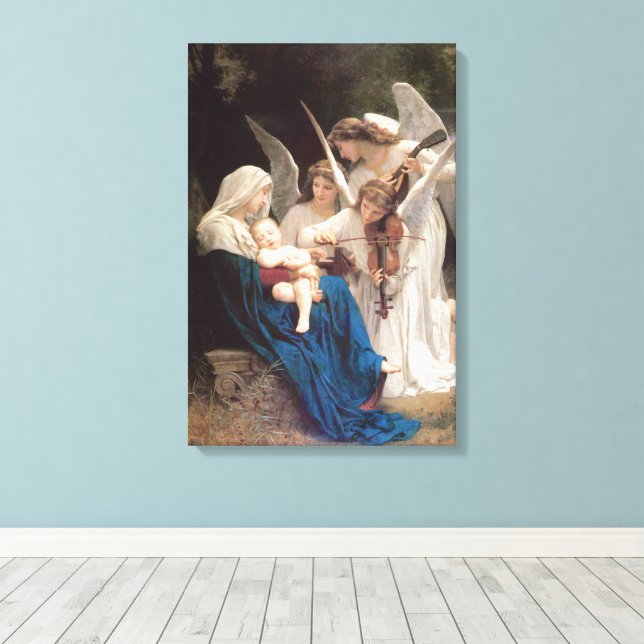 Toile Chant des Anges (1881) par Bouguereau (Insitu (Plancher de Bois))