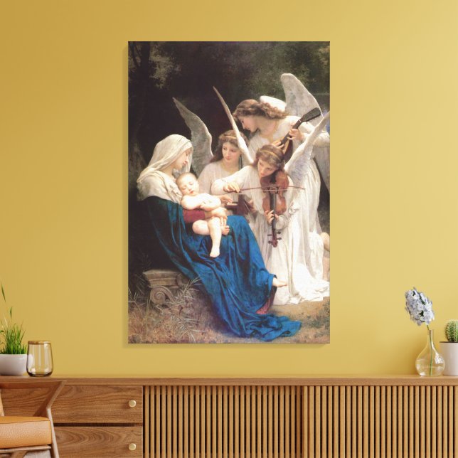 Toile Chant des Anges (1881) par Bouguereau (Insitu(Salon))