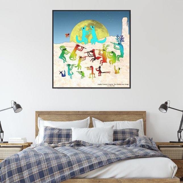 Toile Chanteurs Coyotes (Insitu(Chambre))