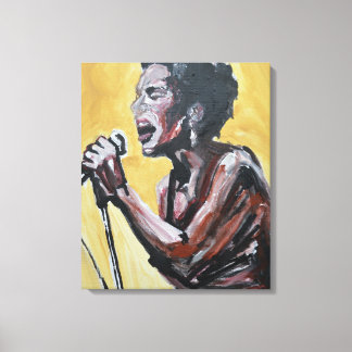 Toile Chanteuse Soul Neo-Expressionniste