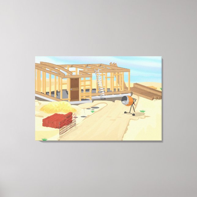 Toile Chantier de construction (Recto)