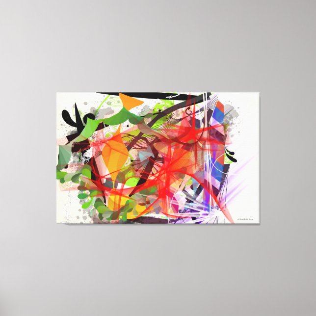 TOILE "CHAOS" - CANVAS ART - DEBBIE DAVIDSOHN - DONS (Recto)