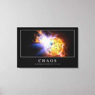 Toile Chaos : Citation inspirée