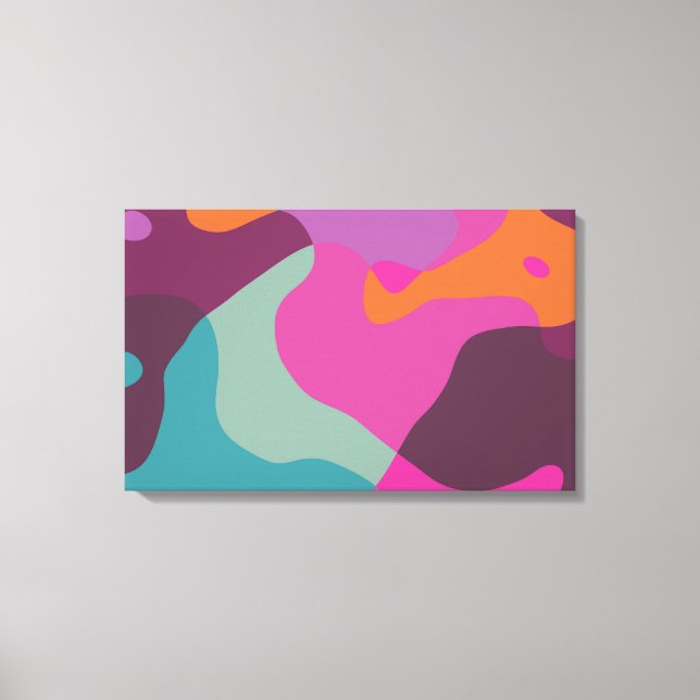 Toile Chaos dans de rétros couleurs (Recto)