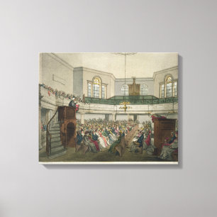 Toile Chapelle de Magdalen, du 'microcosme d'Ackermann