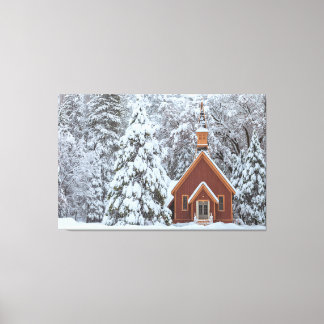Toile Chapelle de Yosemite en neige