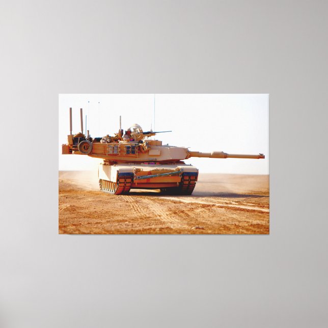 Toile CHAR DE COMBAT – M1 Abrams 40x60 (Recto)