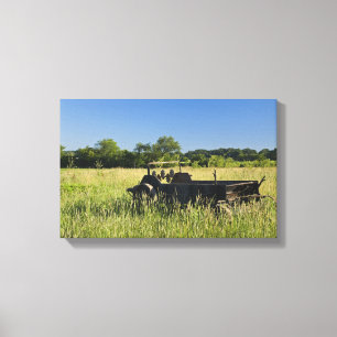 Toile Chariot antique de ferme