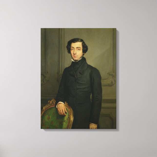 Toile Charles-Alexis-Henri Clerel de Tocqueville 1850 (Recto)