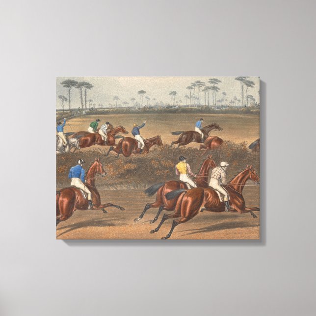 Toile Charles Hunt - Leamington Grand Steeple Chase (Recto)