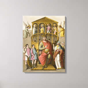 Toile Charles II (823-77) le chauve, après un manuscrit