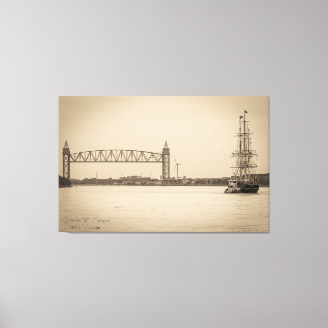 Toile Charles W. Morgan 38e Voyage (Recto)