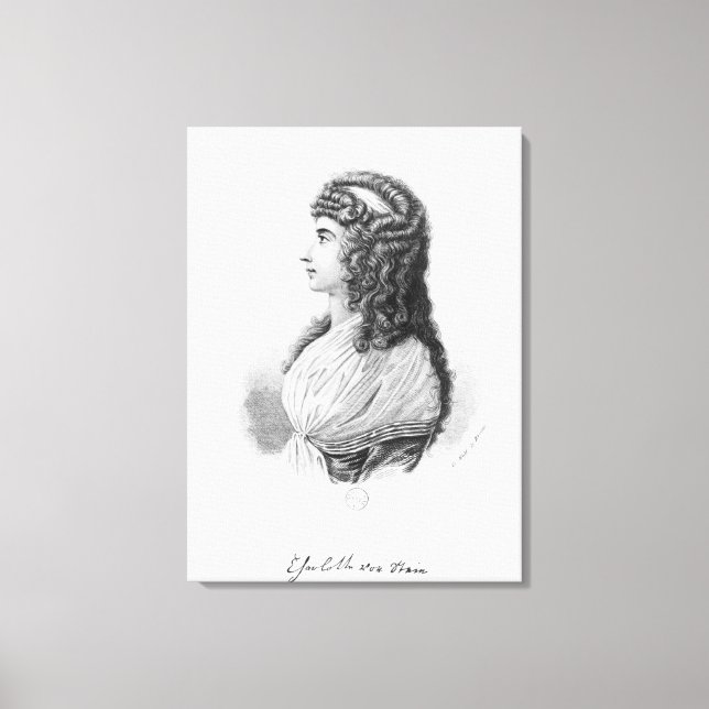 Toile Charlotte von Stein, née von Schardt, fin (Recto)