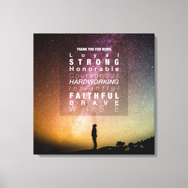 Toile Charme céleste #2 (24x24) (Recto)