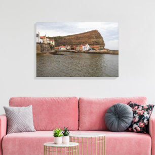 Toile Charme intemporel du port de Staithes
