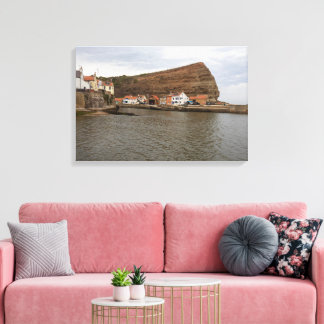 Toile Charme intemporel du port de Staithes