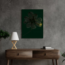 Charme stylisé | Trèfle à quatre feuilles (20 x 25