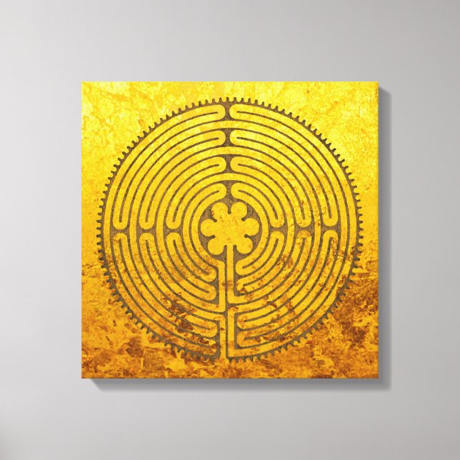 Toile Chartres Labyrinthe - Symbole spirituel Antique 1 (Recto)